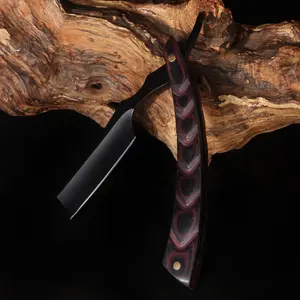 Manual Razor, Stainless Steel Head Razor with Handle, Professional Shaving Tool for Men, Portable Razor for Home and Salon Use