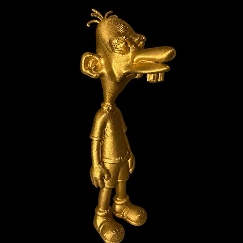 Golden Neegy 4.5 inches tall