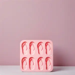 Mini Flip Flops Silicone Mold, Non-Stick Slippers Shaped Baking Mold for Jello, Chocolate, Ice Cubes, Handmade Soap
