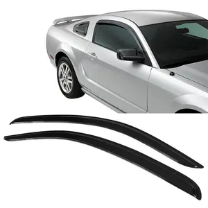 Window Visor For Ford For Mustang 2005-2009, Acrylic Smoke Tinted 2PCS Sun Rain Shade Guard Wind Vent Air Deflector by 2006 2007 2008