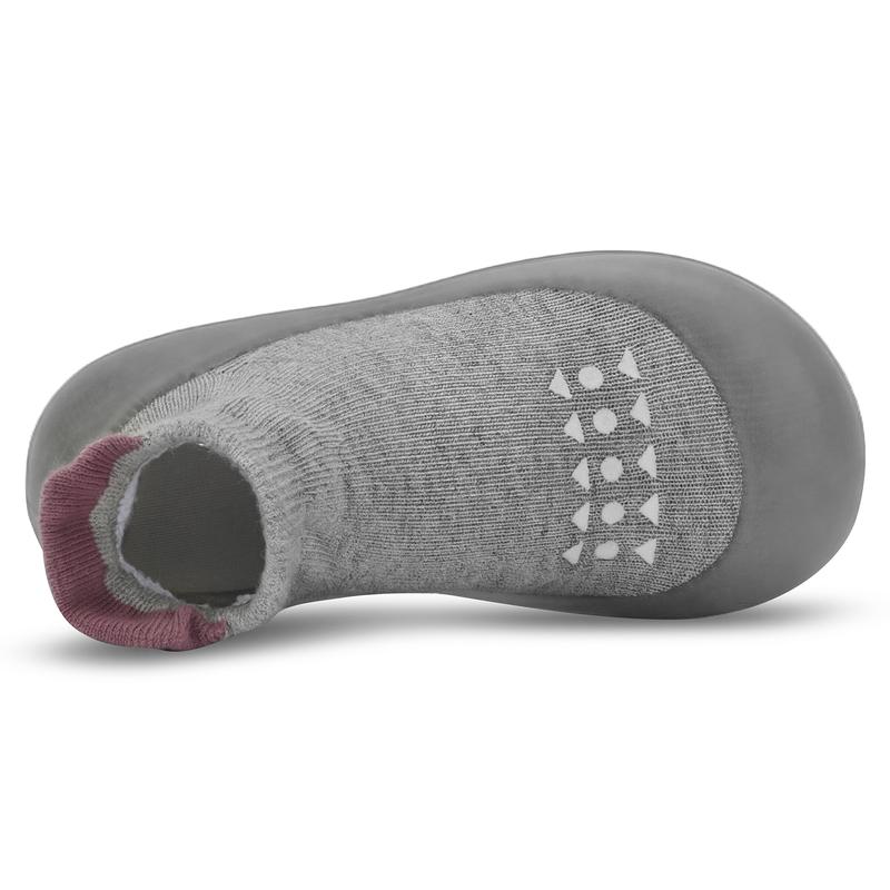 Baby Sock Shoes Non Slip For Boys Girls Soft Rubber Sole Toddler First Walking Shoes Breathable Slip On Sneakers Slippers For Infant Toddler, Comfortable Lightweight Indoor Outdoor  All Season Wear Resistant Baby First Step Shoes For 0-3 Years Old Kids