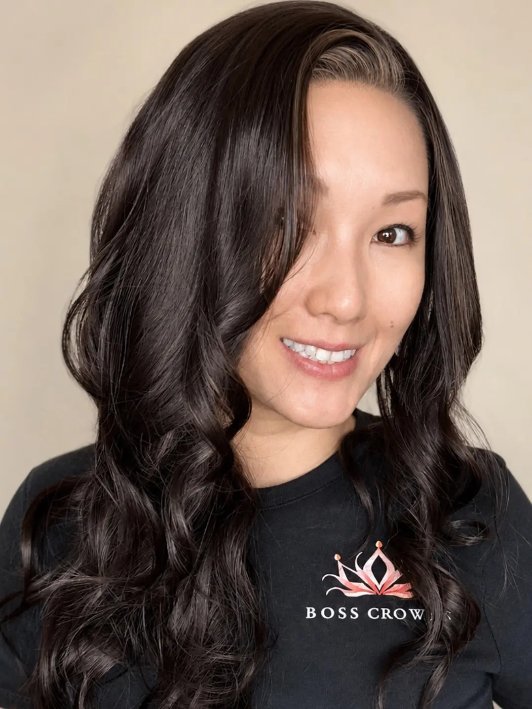 NEW RELEASE CARKIRA Cecy Luxury Scandi 24-26" Violet Washed Dark Brunette 13x4 Lace Front Wig - Medium Cap, Premium Synthetic Wigs, Deep Part, Heat-Friendly Fiber, Seamless Lace