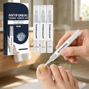 Portable botanical nail care pen with undecylenic acid. It nourishes and conditions nails for better natural look. Compact and easy to use for daily nail maintenance.