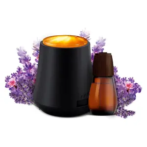 Essential Mist Starter Kit - Diffuser + Refill with Lavender & Almond Blossom Essential Oils, Cordless & Portable, 45 Days Refill Life