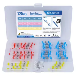 120pcs Waterproof Solder Seal Wire Connectors-Heat Shrink Insulated Electrical Terminals