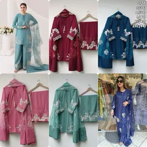 Simple and beautiful colors in Farsi salwar suits in 4 different no colors