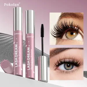 Pokolan 2 Pcs Mascara Black Define & Lengthen Cosmetic Makeup, volume and length waterproof, Lash