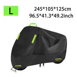 Motorbike Cover 245x105x125cm Sun Rain Frost Protection Oxford Cloth L Size Outdoor Essential Travel Durable Stylish