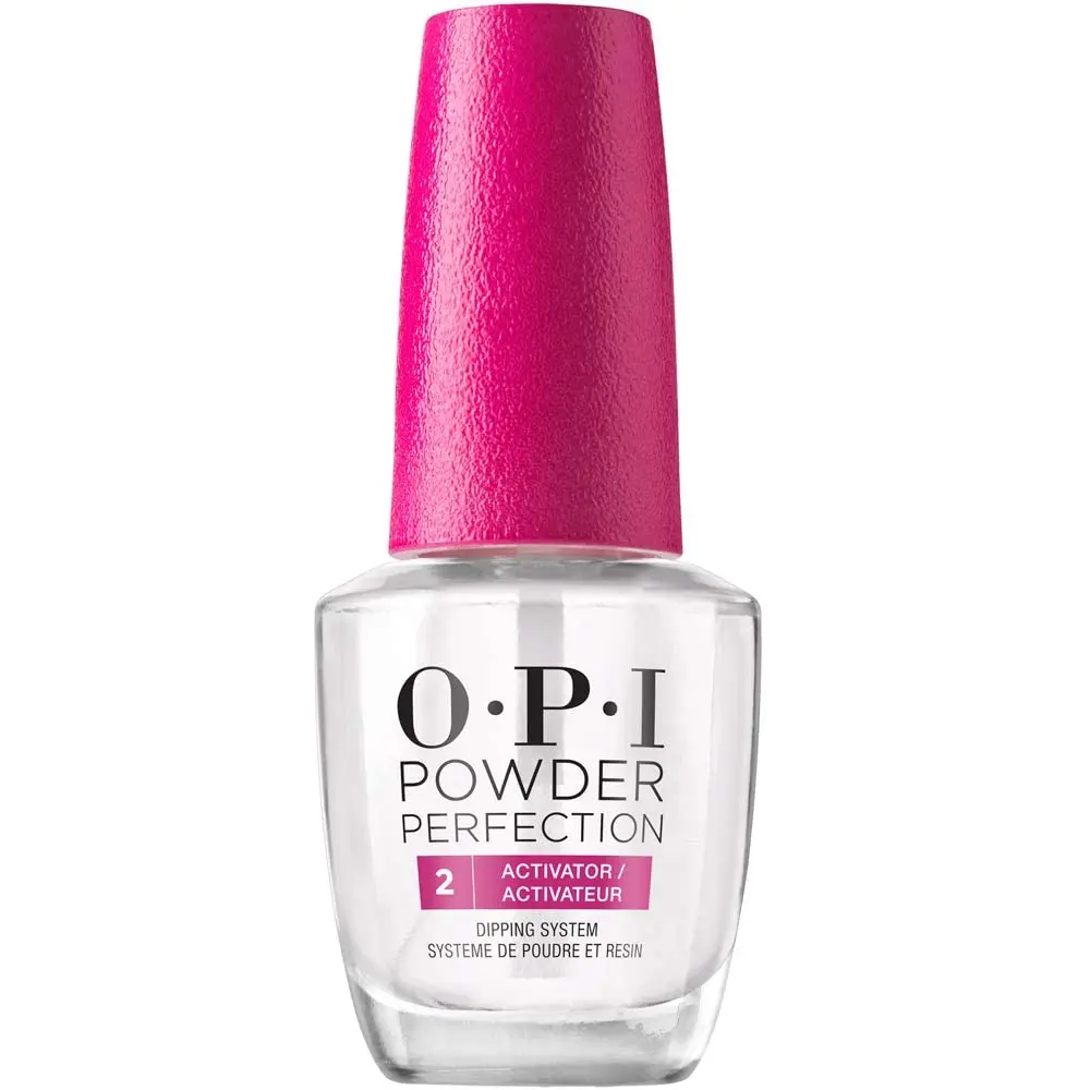 OPI Powder Perfection Step 2 Activator, 0.5oz Bottle - Cures Base Coat for Smooth Dip Powder Nails, Ideal for DIY Manicure at Home, Diy Nails At Home, Easy Nail Art