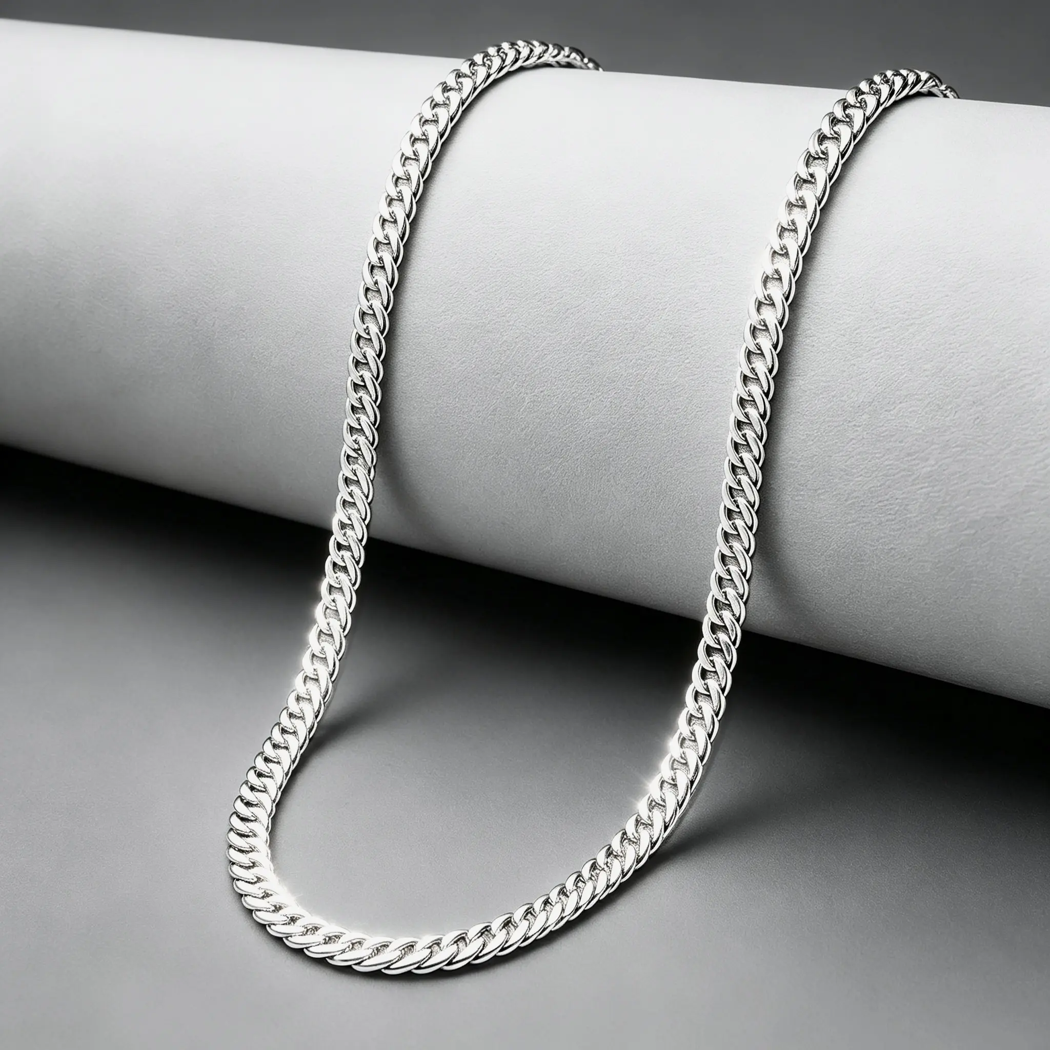 Elegant Silver Snake Chain Necklace - Link, Silver Sparkle, Smooth Metal, Long Flexible Chain Jewelry for Versatile Occasions, Link Chain Necklaces, Silver Sparkle Necklaces