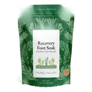 Tea Tree Oil Detox Foot Soak - for Athlete’s Foot, Toenails, Smelly Feet - All Natural Formula - Intensive Foot Repair - 16 oz