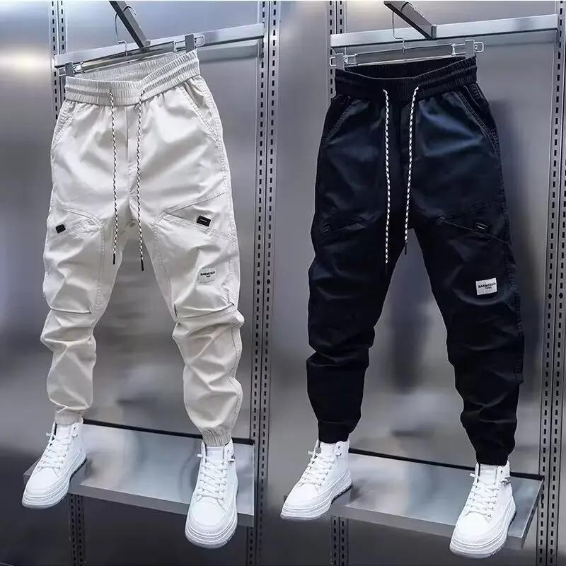 Men's Harem Pants Man Breathable Men's Clothing  New Casual Pants Man Straight Trousers, Casual Regular Fit Utility Jogger Bottoms, Men's Trousers for All Seasons, Pants for Men, Mens Pants, Pants for Men