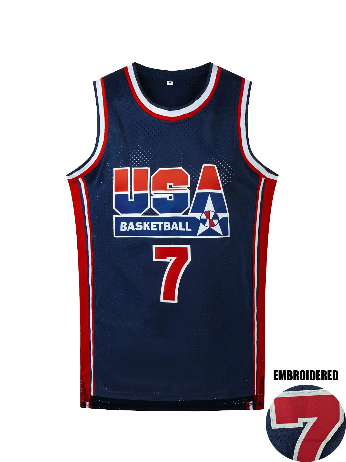 New Design USA#9#7##12#15 Men's Basketball Jersey Breathable Round Neck Sportswear Sleeveless Boys Training Uniform Team T-shirt Fashion Tops