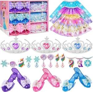 Easter gift Princess Dress Up Set for Girls – Clothes, Shoes & Accessories for Ages 4-6 – Perfect Princess Toy Gift
