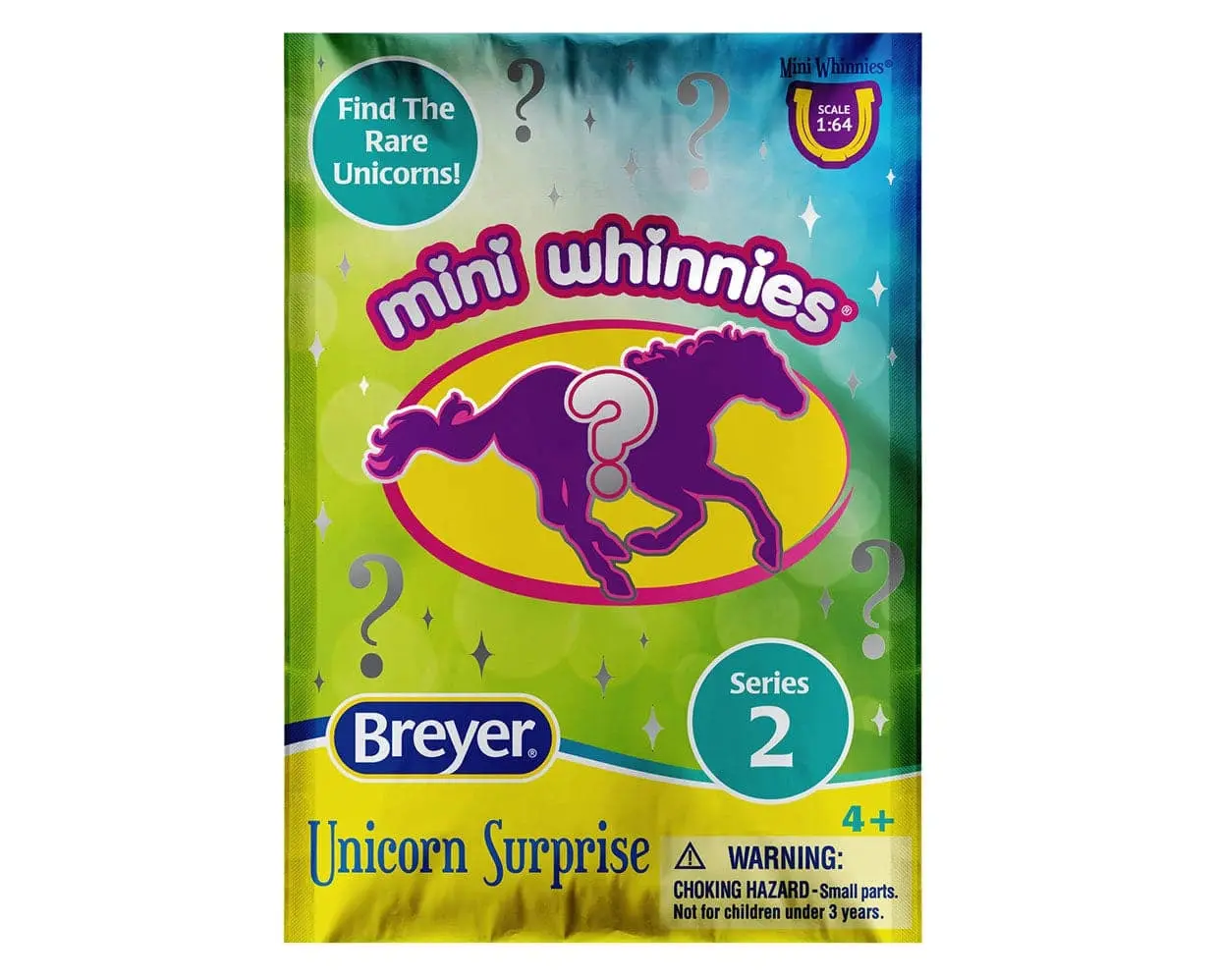 Breyer Mini Whinnies Unicorn Surprise Series 2 Blind Bag - 1:64 Scale Collectible Toy Model #300202