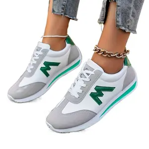 Women's Lightweight Sneakers - Lace-up Casual Shoes