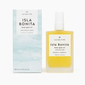 LA SALT CO Isla Bonita Body Glow Oil - 100ml Ultra-Hydrating Elixir with 12 Botanicals for Soft Radiant Skin & Tropical Floral Scent