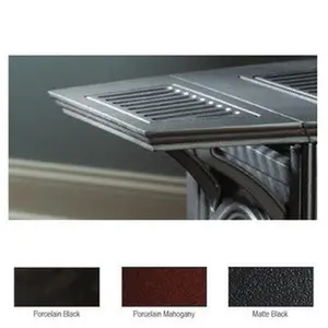 Wmh Porcelain Mahogany Cast Iron Shelf Kit (2 Shelves) Stove