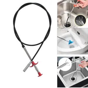 78.74-Inch Flexible Grabber Claw Reacher Tool - 4-Claw Design with Bendable Hose, Ergonomic Reaching Assist for Litter Pickup, Home Sink/Drain Cleaning & Toilet Maintenance