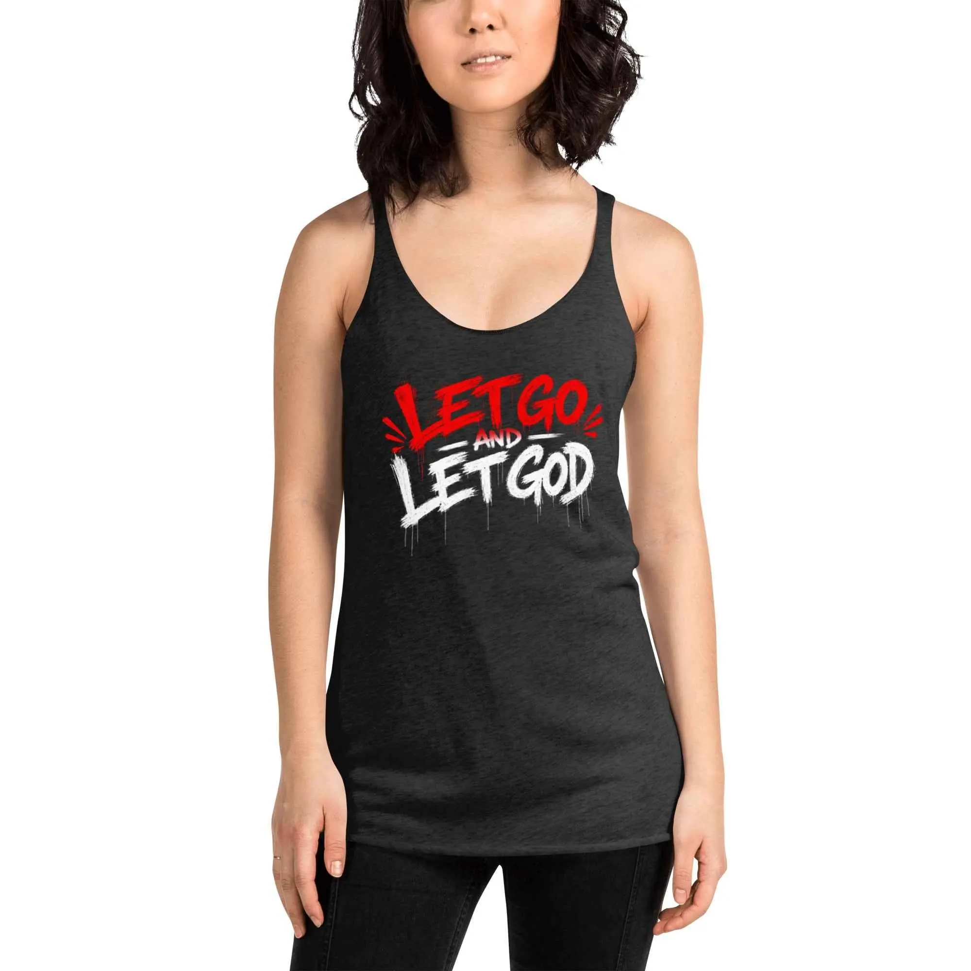 2wenty8 "Let Go and Let God" Women's Racerback Tank