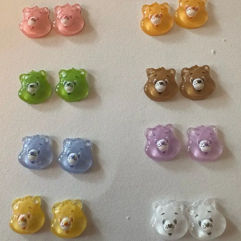 Bear Face stud earrings