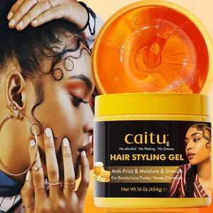 454g/16oz, Extra Hold Conditioning Gel, Styling Hair Gel, non-flaking gel for Braids, Twists, and Frizz Control, Firm, non-greasy, Softens and Moisturizes Hair
