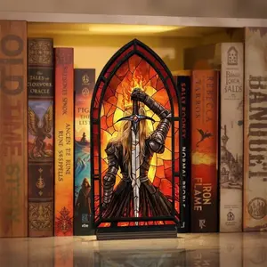 Aelin Book Nook, Throne-Themed Acrylic Book Nook, Flame and Blade Fantasy Decorative Bookshelf Insert Gift, Bookish Candle Holder (No Candle), Aelin Bookshelf Decor for Book Lovers, Booktok Merch, Library Room Decor