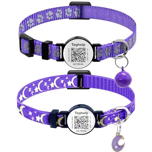 Star Moon & Paw pattern   Purple