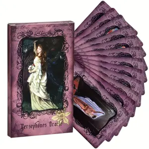22pcs/set Mysterious Queen Oracle Cards with Artistic Illustrations Inspired by Greek Mythology, Ideal for Divination, Spiritual Insight and Mystical Guidance for Beginners