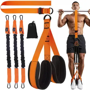Pull Up Assistance Band, 1 Set Adjustable Resistance Band with Fabric Feet/knee Rest, Fitness Equipment for Home Gym Workout, Calisthenics Tools, Stretching Gear, Home Gym Kit, Gym Belt, Workout Straps, Exercise Equipment,At Home Gym Equipment