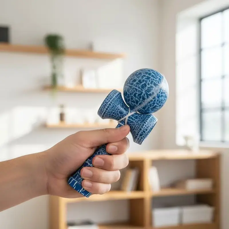 Kendama De Madera De Haya – Mejora Coordinación Ojo-Mano, Juguete Portátil Para Todas Las Edades