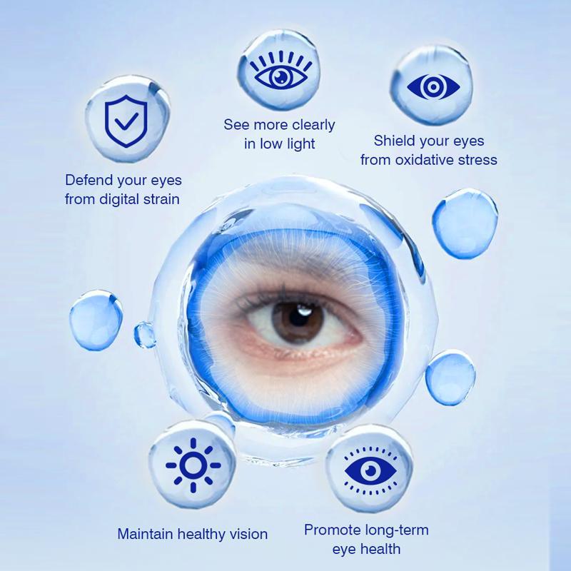 Pure Pulse Vision Care Eye Support Dietary Supplement for US Customers - 60 Count Bottle