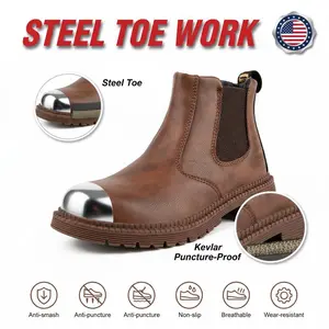 Anti-slip All-Season Durable Outdoor Comfortable Splash-proof Smash-proof Puncture-proof Breathable Safety Shoes Unisex Chef Work Shoe Waterproof Shoe Steel Toe Protection Non-slip EVA Sole Industrial Construction Professional Kitchen Footwear
