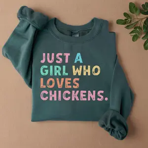 Chicken Sweatshirt, Chicken Gifts, Women's Chicken Gift, Animal Lover Gift, Farming Sweatshirts, Country T-shirt, Farm Animal Sweater Gift, Unisex