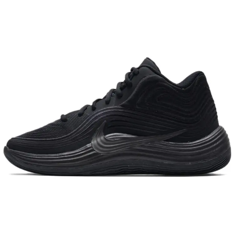 Nike Precision 8 Mid Top Basketball Shoes Unisex Black Comfort IH1105-001