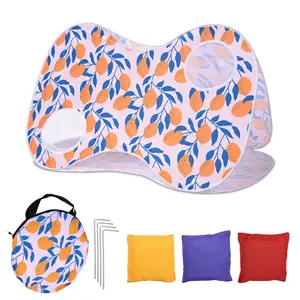 Yescom Pop-Up Cornhole Toss Board with 3 Bean Bags Backyard Birthday Party