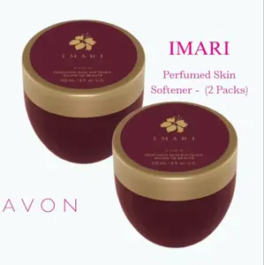 Avon Imari Skin Softener Rich Creamy Moisturizer with Italian Bergamot Jasmine & Amber Scent for Silky Soft Skin 1.7 oz Daily Use Set of 2