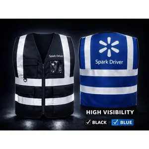Reflective Safety Vest for Delivery Drivers – High Visibility Day & Night – One Size Fits Most (Fits up to XL, NOT XXL)