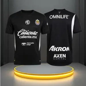 24 25 Mexico LIGA MX Chivas de Guadalajara Goalkeeper Away Short Sleeve Soccer Jersey Black