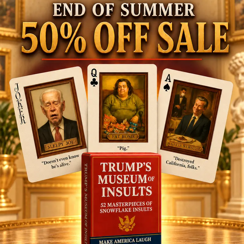 Trump Insults Playing Cards:  The deck has 52 Iconic Insults & Nicknames, Fully Illustrated Poker Size Deck
