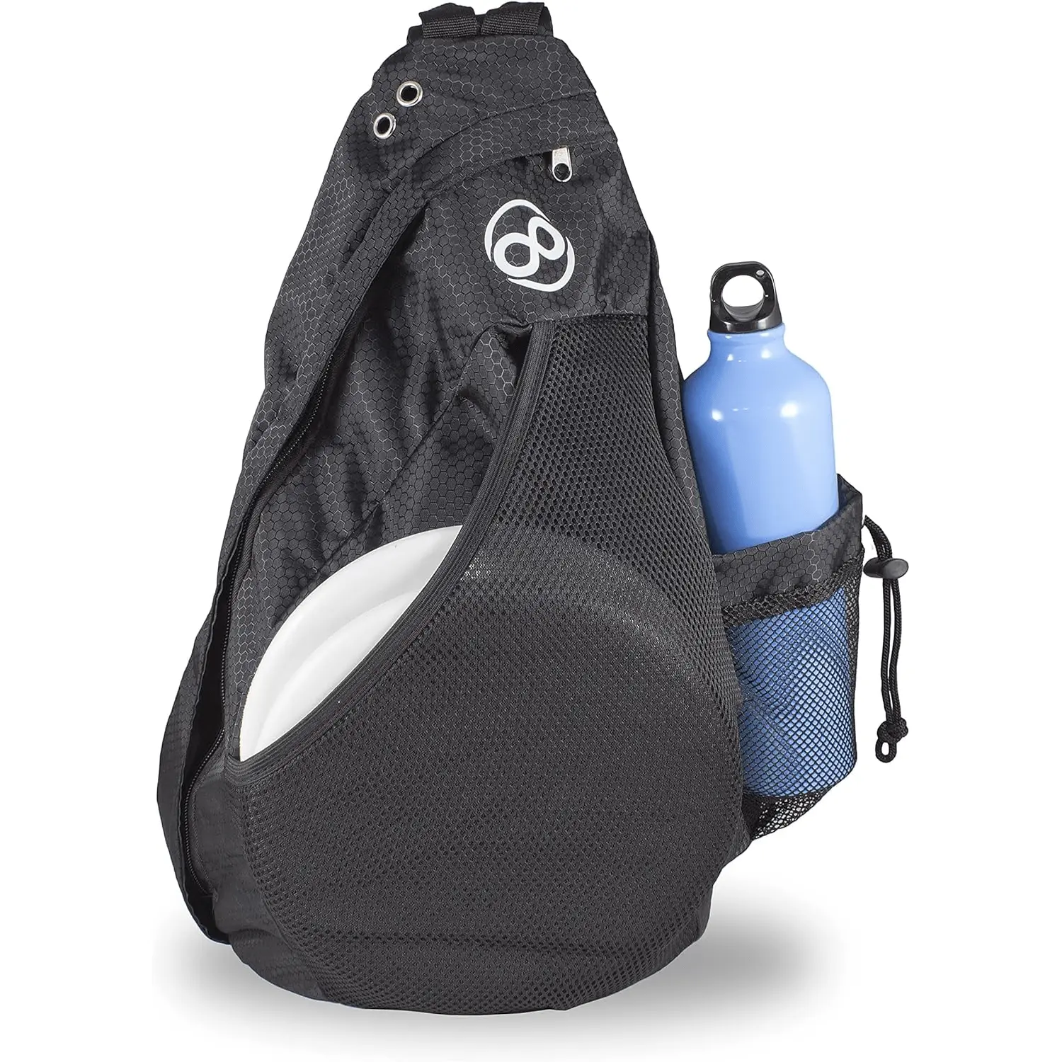 Infinite Discs Slinger Bag, Golf Equipment for Sports & Outdoor Ball Sports Activities, Disc Golf, Unisex, Crossover, Adjustable, Padded Strap, Golf Accessory, Drink Holder