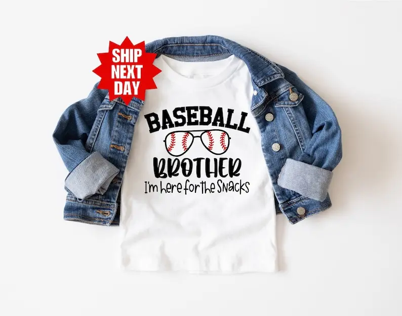 Baseball Brother Shirt, Baseball Game Day Shirt, Baseball Lover Tee, Baseball Biggest Fan Shirt, Baseball Tee