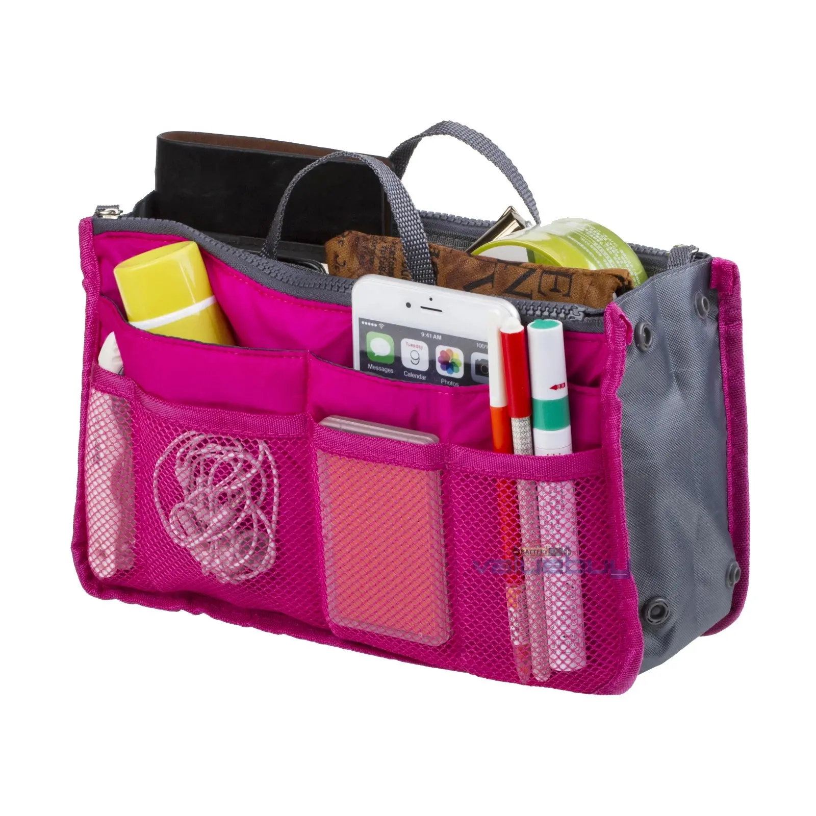 Women Travel Insert Handbag Organizer Purse Large Liner Organizer Tidy Bag New
