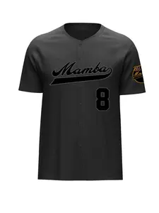 Men's Letter & Number Patched Western Baseball Jersey, Regular Fit Casual Short Sleeve Button Down T-Shirt for Summer, Fashion Men's Top for Daily Wear