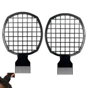 2 Pcs Upgraded Twist Comb Hair Sponge Brush, Dual-Sided ABS Ergonomic Hair Styling Tool, Durable Curling Comb for Men Women, Lasting Over One Year
