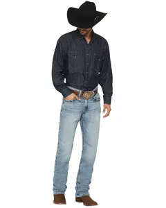 Ariat Men's M2 Stirling Light Wash Relaxed Fit Stretch Bootcut Denim Jeans - 10020942