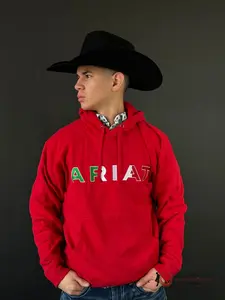 ARIAT MEXICO HOODIE RED INDPDT SMU 10043101