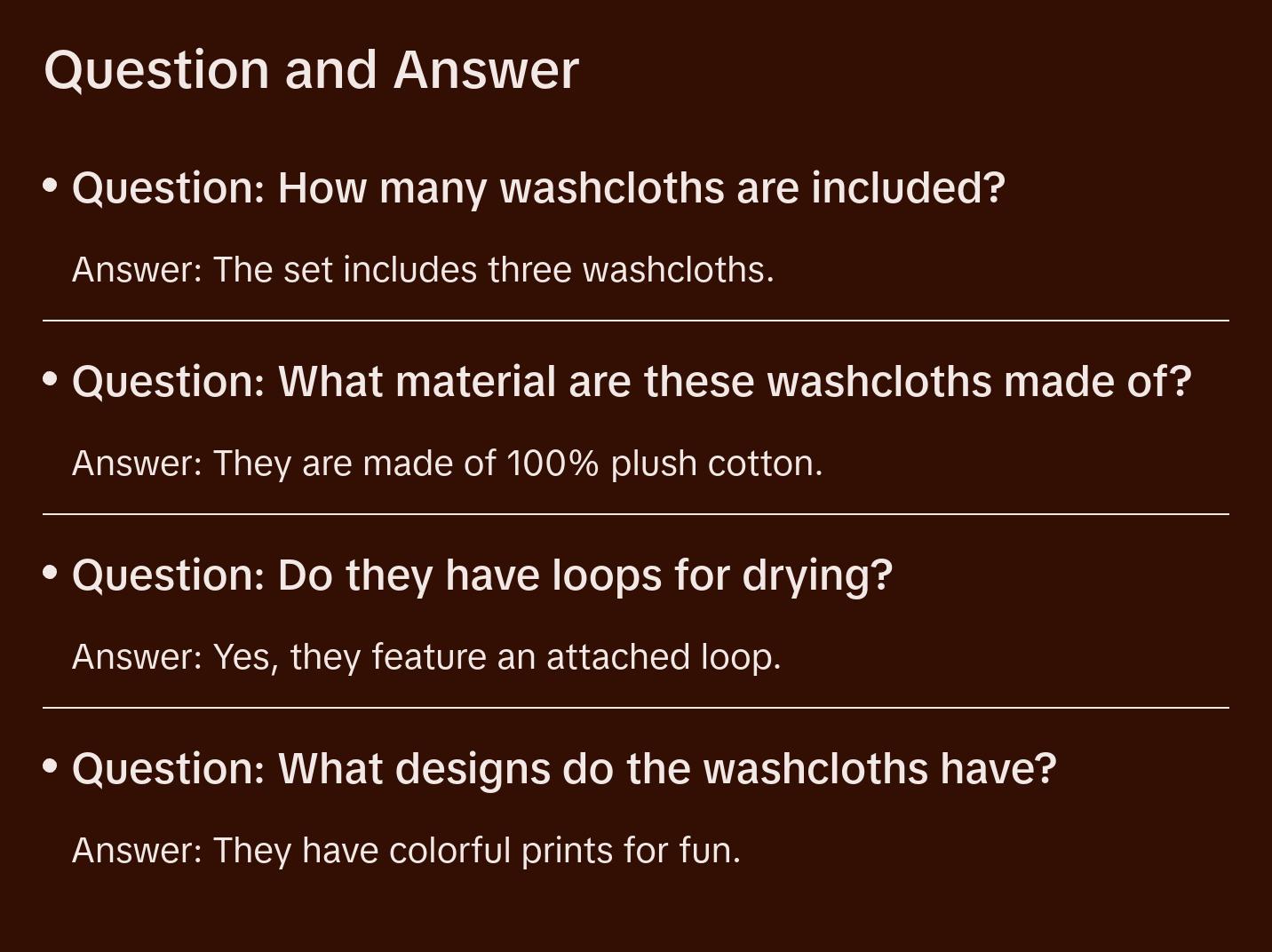 Pop of Pink Wash Cloth set 3PK