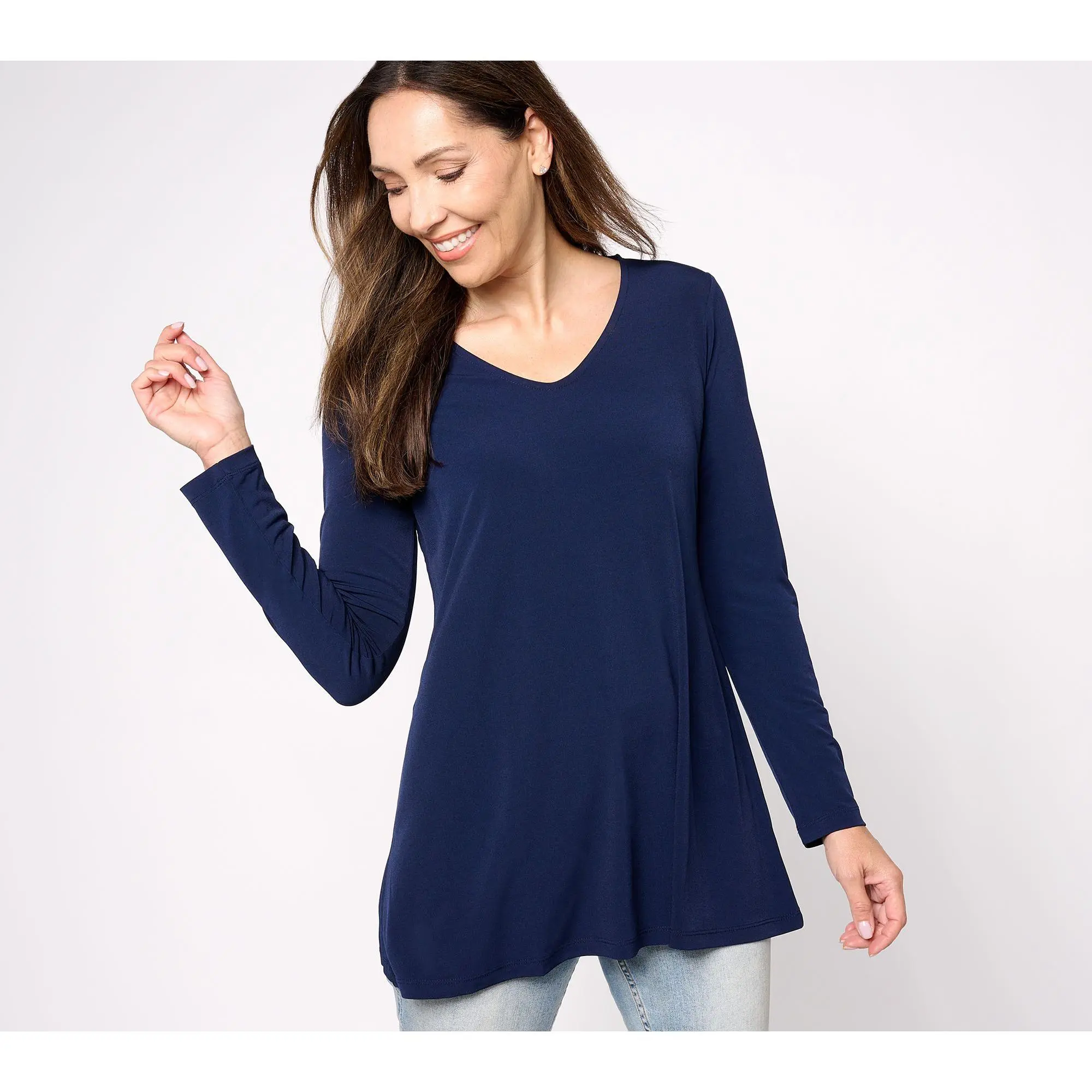 Susan Graver Modern Essentials Petite Liquid Knit Tunic