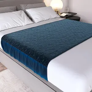 Bed Pads -  Size 36x72 Inch (Pack of 2) - Washable  Pad with 21-inch Tuckable  - , Adults, , and Pets -  for Period Care - Eclipse Navy